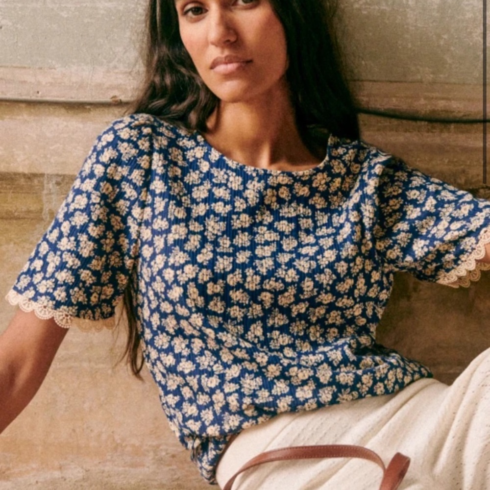 NWOT Sezane Clea T Shirt, sz S